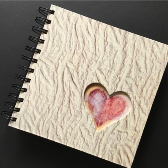 Blank Journal with Boho TasseI & Cluster, Blank Coil Bound Journal, Scrapbook - Picture 2 of 5